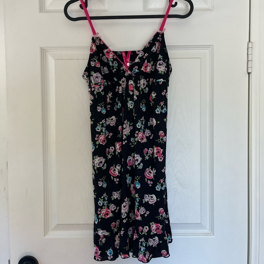 black floral slip/summer dress